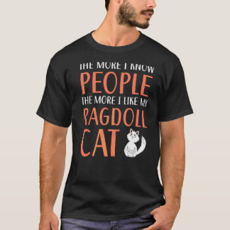 T-shirt Chats Ragdoll Propriétaire Kitty Paw Love Meow Kit