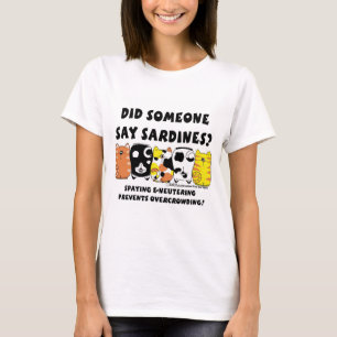 T-shirt Chats Sardine