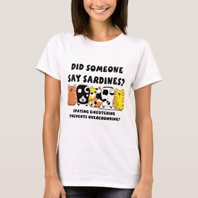 T-shirt Chats Sardine (Devant)