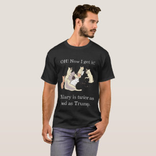 T-shirt Chats se renseignant sur la façon dont Hillary