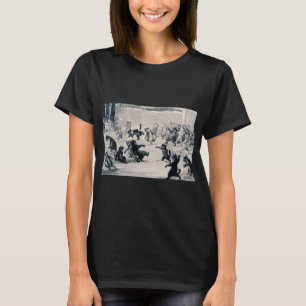T-shirt Chats Snowball Combat, Louis Wain