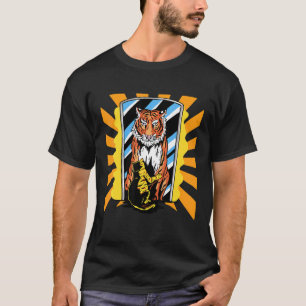 T-shirt Chats Tigre Miroir