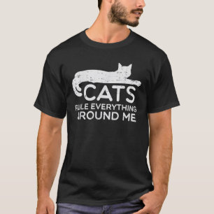 T-shirt Chats Tout Autour De Moi Amusant Fourrure Maman Pa