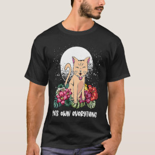 T-shirt Chats Tout Posséder Chat Humour Kitten Chat Maman 