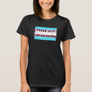 T-shirt Chats transgenres Drapeau transgenre Allié fier