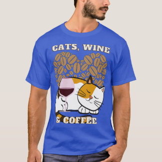 T-shirt Chats Vins et café (21)