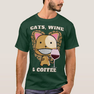 T-shirt Chats Vins et café (8)