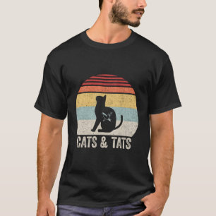 T-shirt Chats vintages Et Tats Chemise Chat Tattoo Chats A