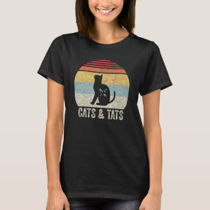 T-shirt Chats vintages Et Tats Chemise Chat Tattoo Chats A