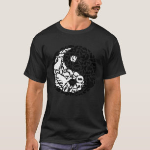 T-shirt Chats Yin Yang  Symbole Yin Yang  Noir et Blanc Ca