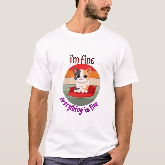 T-shirt chatte, ça va (Devant)