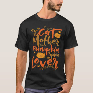 T-shirt Chatte Mère Pumpkin Spice Maman Filles s Chats To