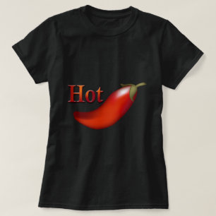 T-shirt Chatte-shirt noir Hot Chili Pepper Ladies