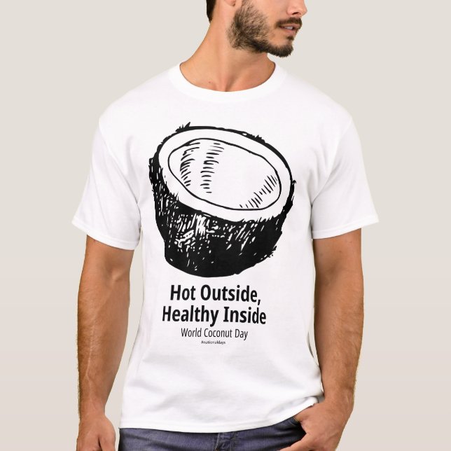 T-shirt Chaud à l'extérieur sain lumière intérieure (Devant)