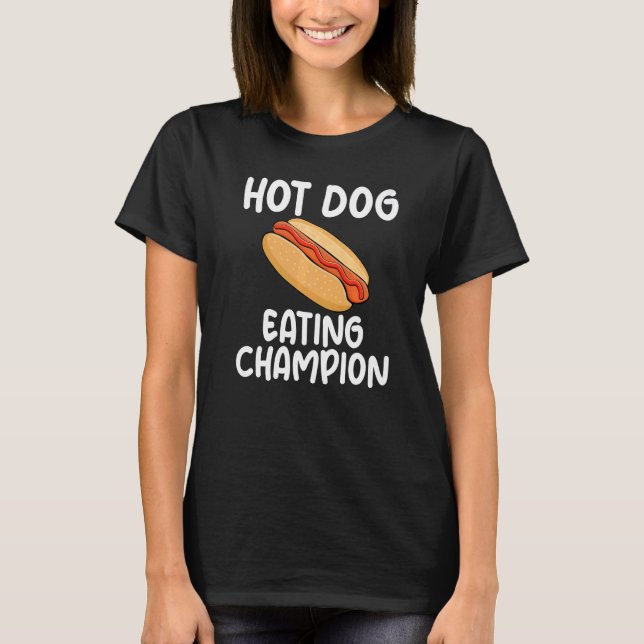 T-shirt Chaud Champion de Manger de Chien Mème Sarcastique (Devant)