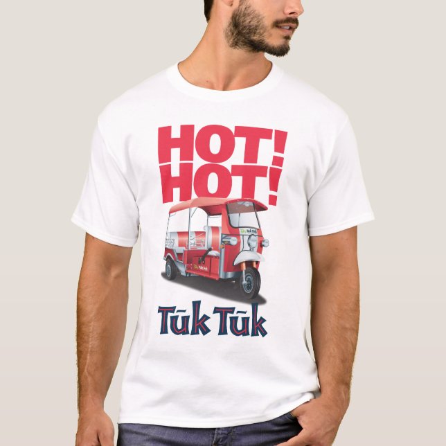 T-shirt CHAUD CHAUD de Tuk Tuk (Devant)