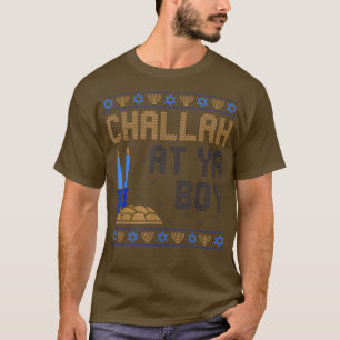 T-shirt Chaud Hanoukka Drôle Chanukah Challah À Ya Boy Jew