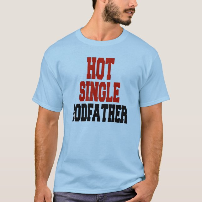 T-shirt Chaud Parrain célibataire (Devant)
