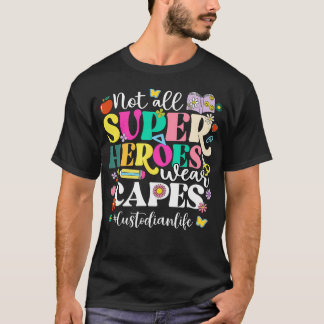 T-shirt Chaud Tous Les Super-héros Portent Des Capes Migno