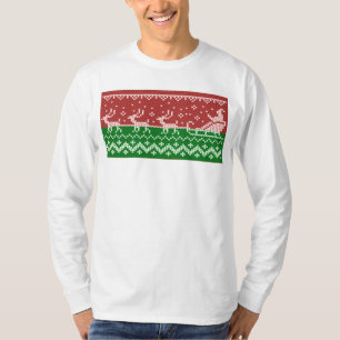 T-shirt Chaudron moche Le Père Noël traîne et rennes