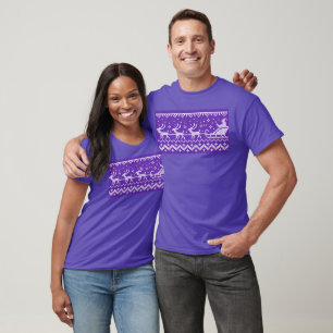 T-shirt Chaudron moche Le Père Noël traîne et rennes