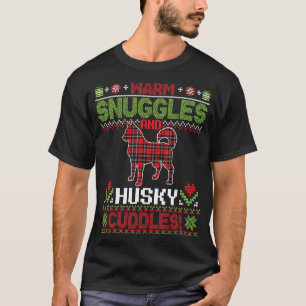 T-shirt Chauds Poussins Et Époux Bouddles De Chien Joyeux