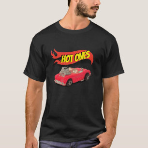 T-shirt Chauffage corvette rose diecast chaud foncé T-shir