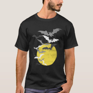 T-shirt Chauffage de chaume à la Pleine lune Vintage