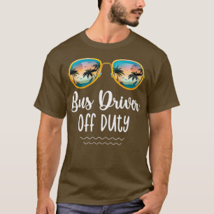 T-shirt Chauffeur d'autobus scolaire jaune hors service Pl