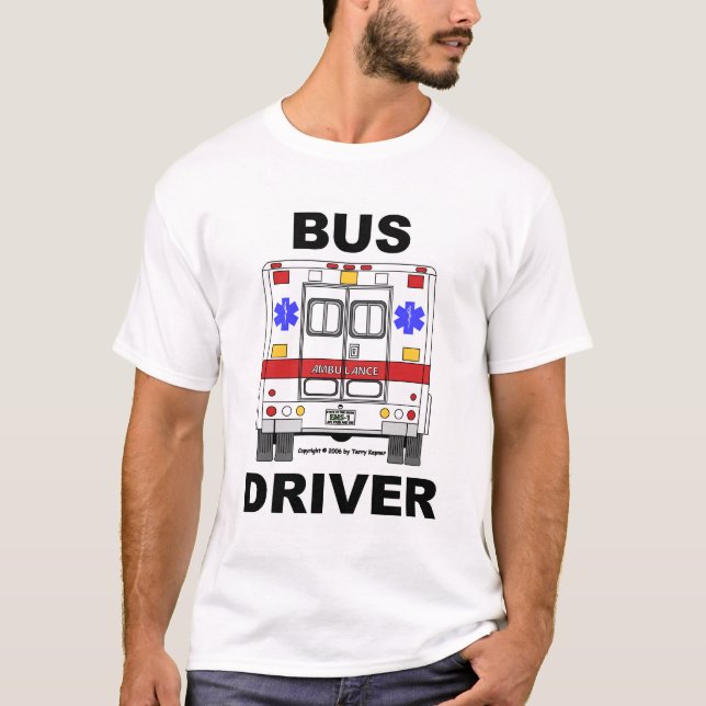 T-shirt Chauffeur de bus (Devant)