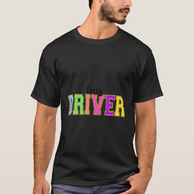 T-shirt Chauffeur De Bus Drôle Retour À L'Appréciation Des (Devant)