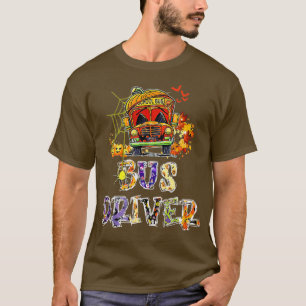 T-shirt Chauffeur de bus Ecole Bus Halloween Costume Avec 