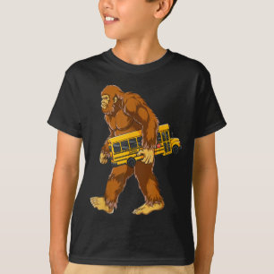 T-shirt Chauffeur de bus Sasquatch drôle d'amour de bus sc