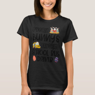 T-shirt Chauffeur de bus scolaire préféré de chaque lapin