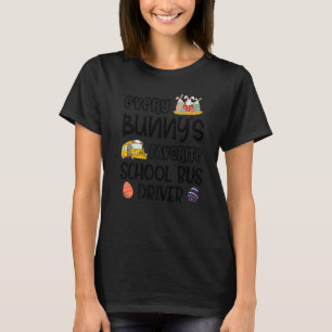 T-shirt Chauffeur de bus scolaire préféré de chaque lapin