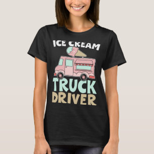 T-shirt Chauffeur de camion à glace Sundae Gelato Dessert