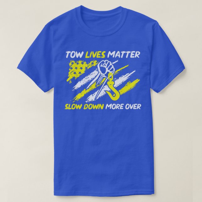 T-shirt Chauffeur de camion de remorque panne Camion mince (Design devant)