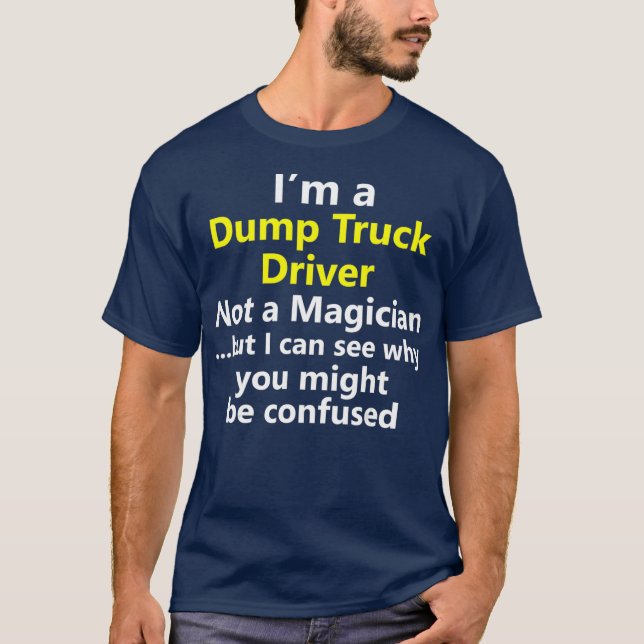T-shirt Chauffeur de camion de vidange amusant Emploi Carr (Devant)