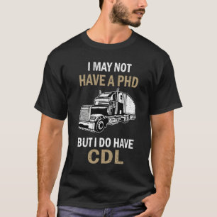 T-shirt CHAUFFEUR DE CAMION DIT Licence CDL Registre de fr