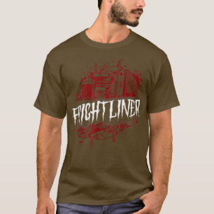 T-shirt Chauffeur de camion Halloween Pun Vintage Frightle