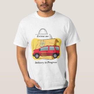 T-shirt Chauffeur de Livraison Rapide Livraison en Cours