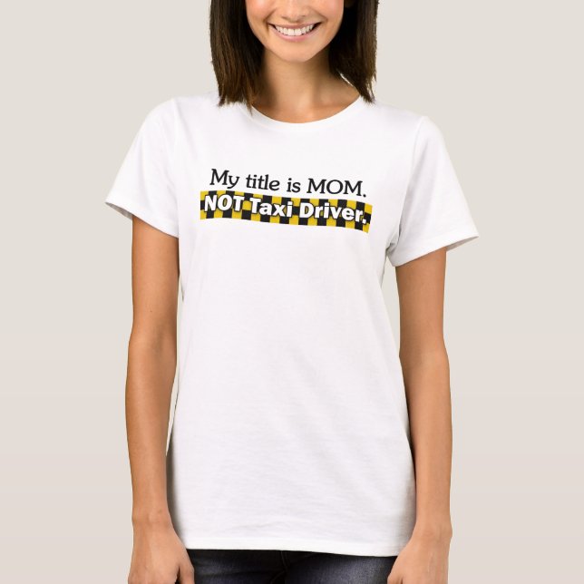 T-shirt Chauffeur de taxi (Devant)
