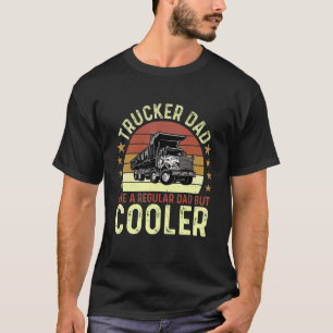T-shirt Chauffeur Rétro Trucker Papa Juste Un Père Régulie