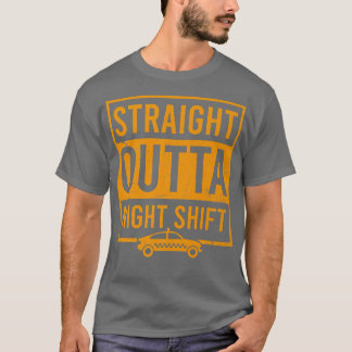 T-shirt Chauffeur Tai De Conception De Chaîne De Nuit En P