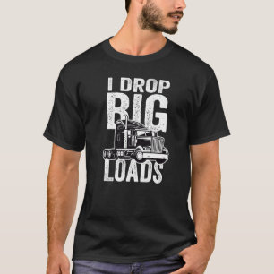 T-shirt Chauffeurs de camions et de gros traîneaux Je dépo