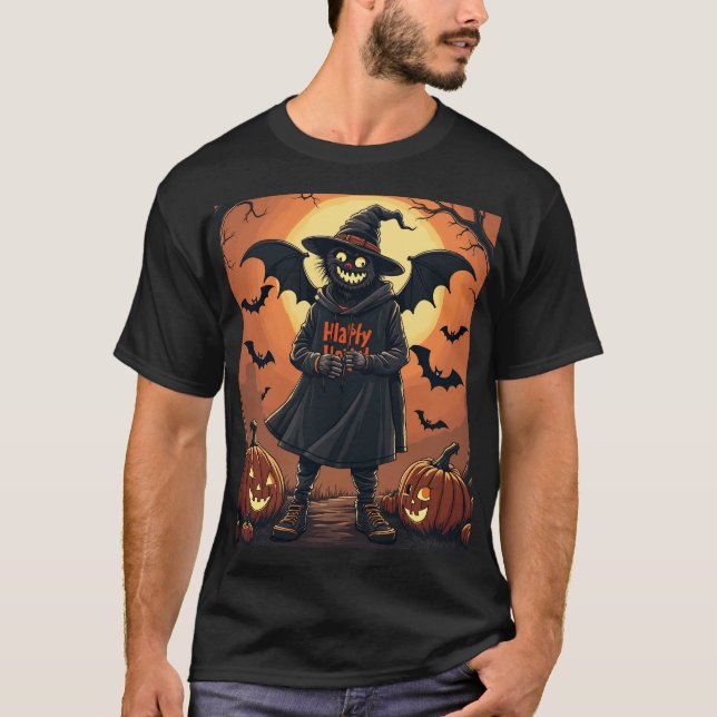 T-shirt chaume d'Halloween (Devant)