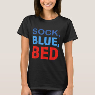 T-shirt Chaussette Lit Bleu Citation Drôle Hommes Femmes