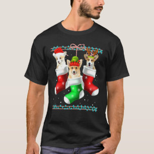 T-shirt Chaussettes de Noël pour chien Corgi Pyjama de Noë