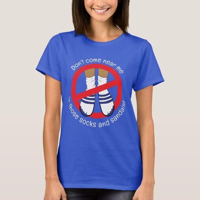 T-shirt Chaussettes et sandales qui dérangent papa (Devant)