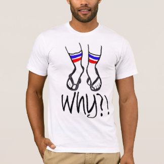 T-shirt Chaussettes sur flops